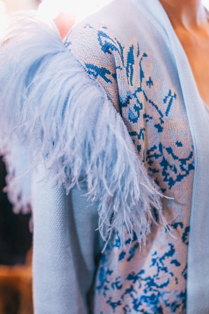 Detale haftu na ubraniu